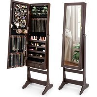 Jewelry Armoire Cabinet Jewelry Organizer - Brown