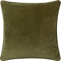 Heavy Chenille Piped Cushion - Olive / Polyester - image 1