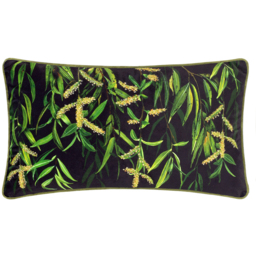 Braywick Willow Embroidered Cushion - Willow / Polyester - thumbnail 2