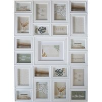 Cannes Ridged 21 Aperture Frame - White - image 1