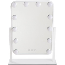 Hollywood Style Vanity Mirror - White - thumbnail 3