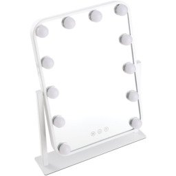 Hollywood Style Vanity Mirror - White - thumbnail 4