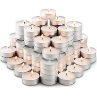 Unscented Tea Lights Candles 3.5 Hour Burn - White / 150 - image 1
