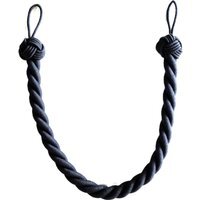 Cotton Harbour Rope Tieback - Charcoal