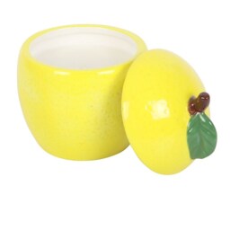 Zesty Lemon Candle Jar For Fun Home Decor - Yellow - thumbnail 4