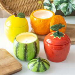 Zesty Lemon Candle Jar For Fun Home Decor - Yellow - thumbnail 5