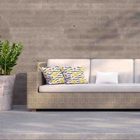 White And Yellow Daisies Outdoor Cushion - Yellow / 60cm - image 1