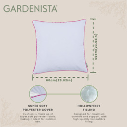 Garden Scatter Cushion Sofa Outdoor Decorative Throw Pillows - Pink / 60cm / 6 - thumbnail 3