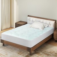 Pillowtop Memory Foam Mattress Topper - White / Single - thumbnail 1