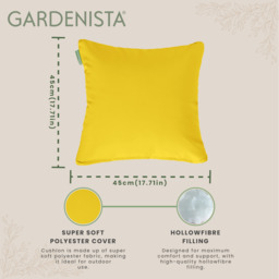 Outdoor Scatter Cushions for Garden Patio Furniture Pillows - Yellow / 2 - thumbnail 2