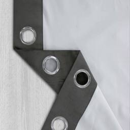 Thermal Blackout Velvet Curtains - Grey / 114cm / 183cm - thumbnail 2