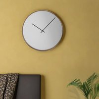 Baillie 40cm Dia Mirror Face Wall Clock - Gold