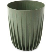 Eco Wood Decorative Plant Pot With Insert - green