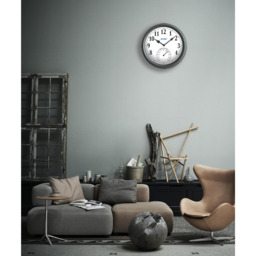 Pololio Wall Clock with Thermometer - Dark Grey - thumbnail 5