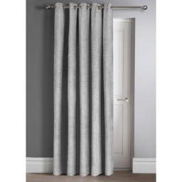 Semi Pattern Dimout Curtain Pair - Silver / 66cm / 90cm - thumbnail 2