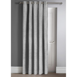Semi Pattern Dimout Curtain Pair - Silver / 66cm / 90cm - thumbnail 3