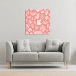 Corals and algae Canvas Print - Pink / 90cm - thumbnail 2
