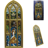 Harry Potter Mermaid Stained Glass Window Resin Plaque - Gold