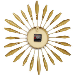 Sunflower Silent Round Wall Clock - Golden - thumbnail 3