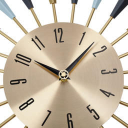 Sunflower Silent Round Wall Clock - Golden - thumbnail 5
