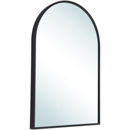 Arched Black Aluminum Alloy Frame Wall Mirror - Clear / 40cm / 50cm - thumbnail 3