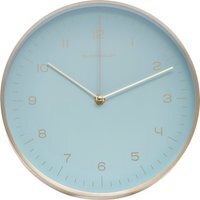 Elko 25cm Dia Gold and Mint Green Finish Wall Clock - Green