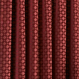 Belmont Chenille Jacquard Pencil Pleat Curtain Pair - Claret / 229cm - thumbnail 4