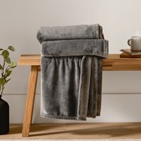 Harrow Fleece Throw - Charcoal - image 1