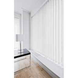 Dimout Vertical Blind Including Headrail - White / 210cm / 140cm - thumbnail 5
