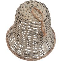 Extra Large Wicker Bell Decoration - Brown - image 1