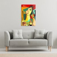 abstract portrait Canvas Print - Pink / 31cm / 41cm - thumbnail 1