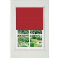 Plain Straight Edge Daylight Roller Blind (165cm Drop) - Red / 130cm