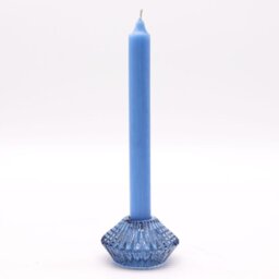 Royal Blue Flower Flip Candle Tealight Holder Elegant Table Decor - Royal Blue - thumbnail 5