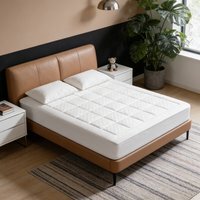 White Mattress Protector Cover - White / Double