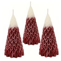 Scented Christmas Tree Candle - Red - thumbnail 1