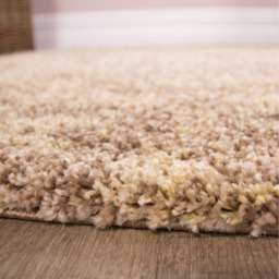 Super Soft Natural Taupe Mottled Shaggy Area Rug - Taupe / 240 x 60cm - thumbnail 3