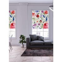 Lister Cartwright Floral Patterned Blackout Roller Blinds - Summer / 60 x 160