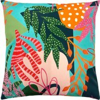 Tropical Floral Outdoor Cushion Cover - Multicolour - thumbnail 1