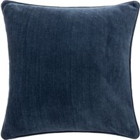 Heavy Chenille Piped Cushion - Navy / Polyester - thumbnail 1