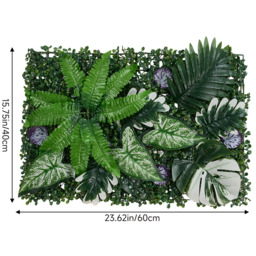 Darphe Artificial Plant Wall Panel - Olive Green - thumbnail 2