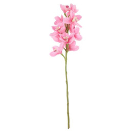 Artificial Silk Cymbidium Orchid Stem 78 cm - Pink - thumbnail 2