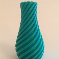 Diagonal Vase 11cm - Teal