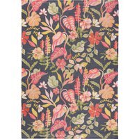 Tropical Bloom Indoor-Outdoor Rug - Black - image 1