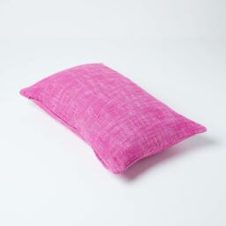 Homescapes Nirvana Cotton Cushion Cover - Pink / 50cm / Machine washable at 40 deg. C - thumbnail 3
