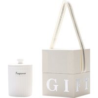 Soy Wax Scented Candle in Ceramic Jar - White / 7.1cm