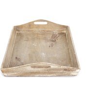 Mango Wood Serving Decorative Tray - Natural - thumbnail 1