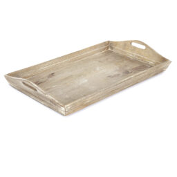 Mango Wood Serving Decorative Tray - Natural - thumbnail 2