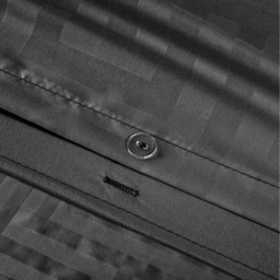 Premium Look Satin patterened duvet set - Black / Double - thumbnail 3
