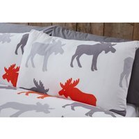 Moose BC Cotton Duvet Set With Pillowcase - Ochre / King - thumbnail 1