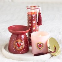 Burning Love Black Fig Candle Romantic Scent in Pink Jar - Red - thumbnail 1